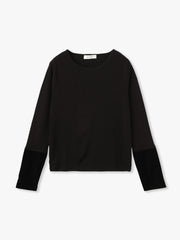 ベロアカフスロングTシャツ