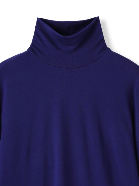 【WEB限定】吸湿発熱スムースストレッチタートルカットソー