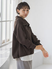 【WEB限定】裏起毛ジッププルオーバー