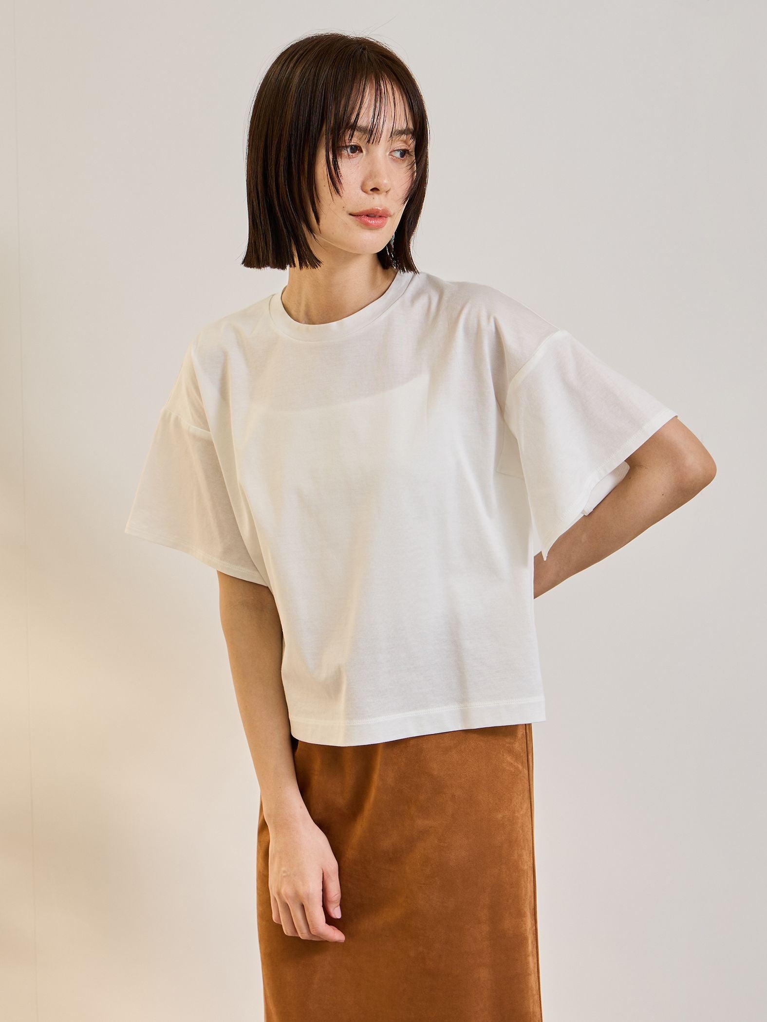 《予約》【連休。涼。軽やかに。】パネルスリーブプルオーバー《コットン100%》