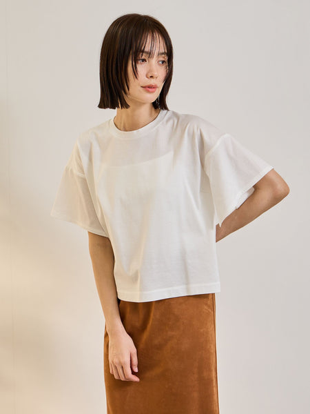 《予約》【連休。涼。軽やかに。】パネルスリーブプルオーバー《コットン100%》