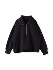 【WEB限定】裏起毛ジッププルオーバー