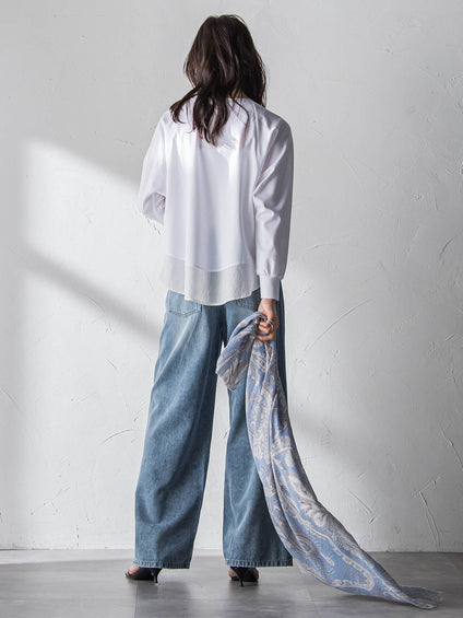 ポンチローマラウンドヘムドッキングプルオーバー