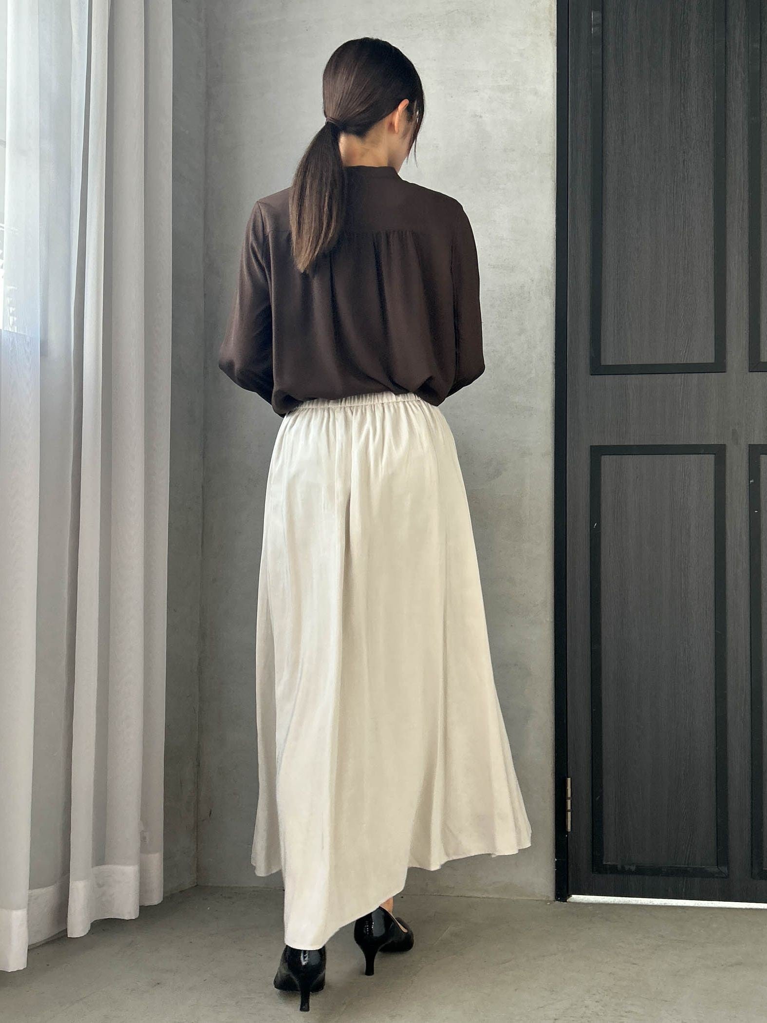 【WEB限定】ジョーゼットフリルブラウス