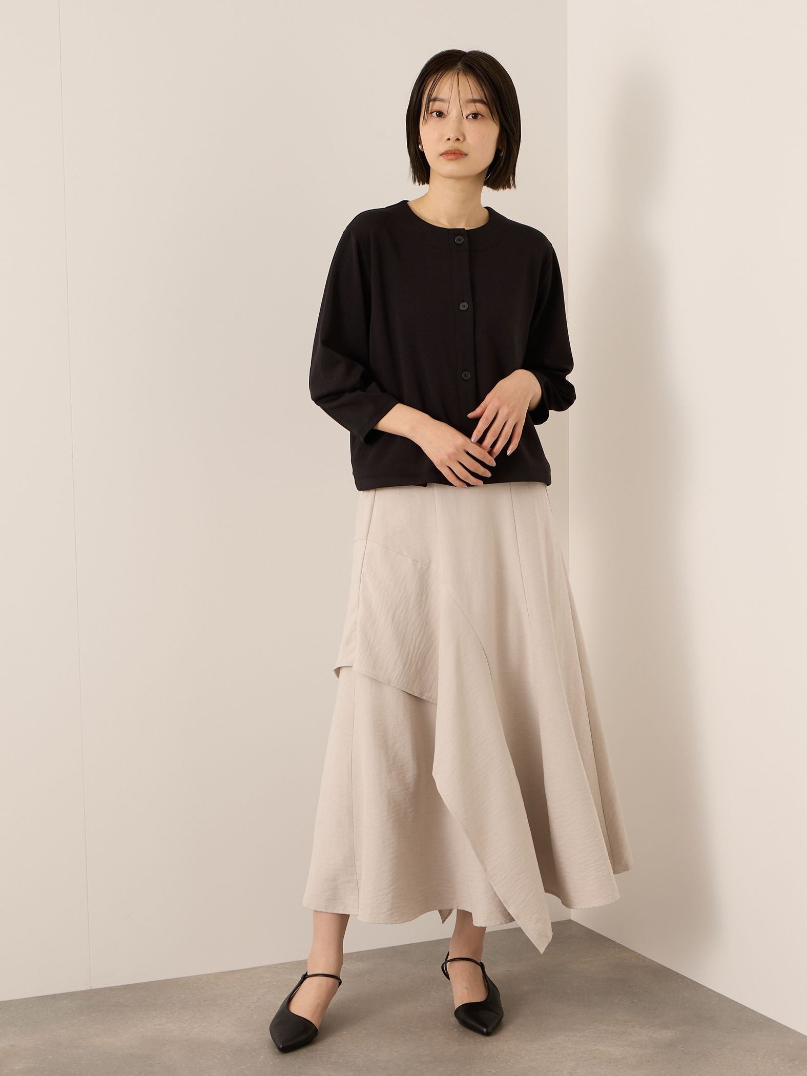 《予約販売》【ふんわり、きちんと。】ライトダンボールカーディガン≪手洗い可能≫