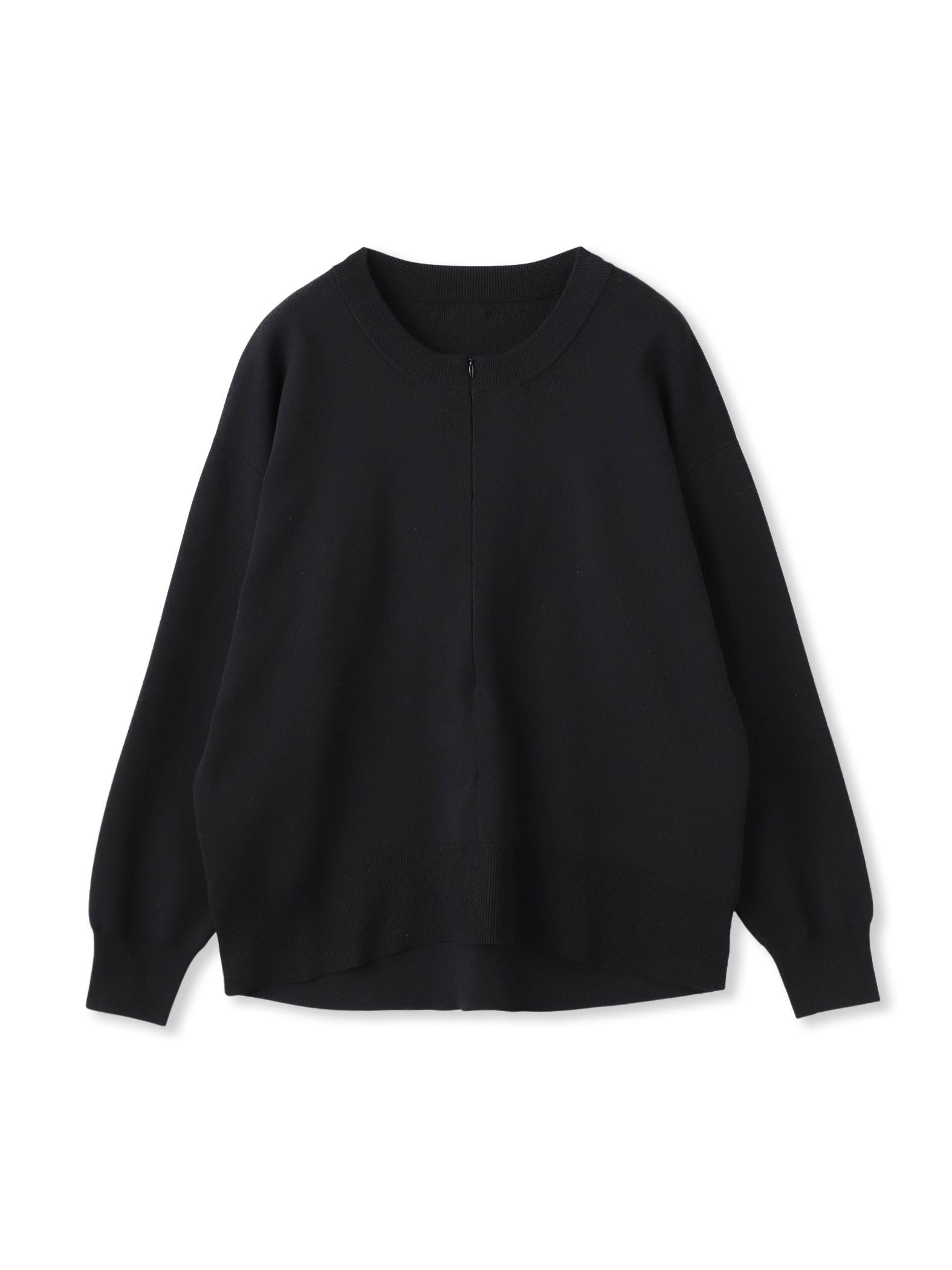 【WEB限定】お肌にやさしいファスナーニット≪手洗い≫