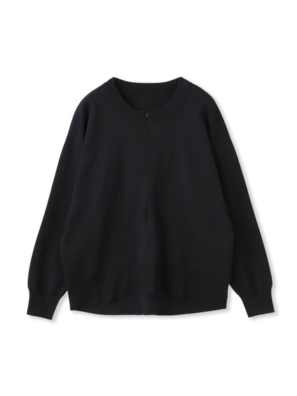 【WEB限定】お肌にやさしいファスナーニット≪手洗い≫