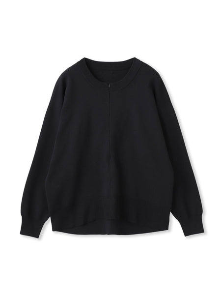 【WEB限定】お肌にやさしいファスナーニット≪手洗い≫