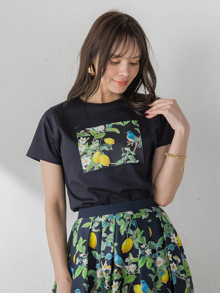 レモンプリントTシャツ
