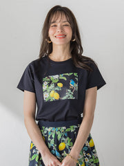 レモンプリントTシャツ