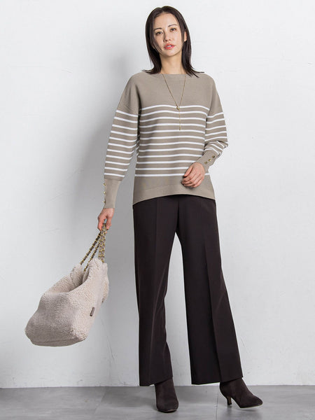 両面起毛ワイドパンツ≪WEB限定13号/洗える/セットアップ対応≫