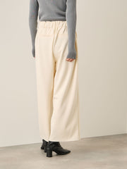 ベロアリボンダンボールセミワイドパンツ≪手洗い可能≫