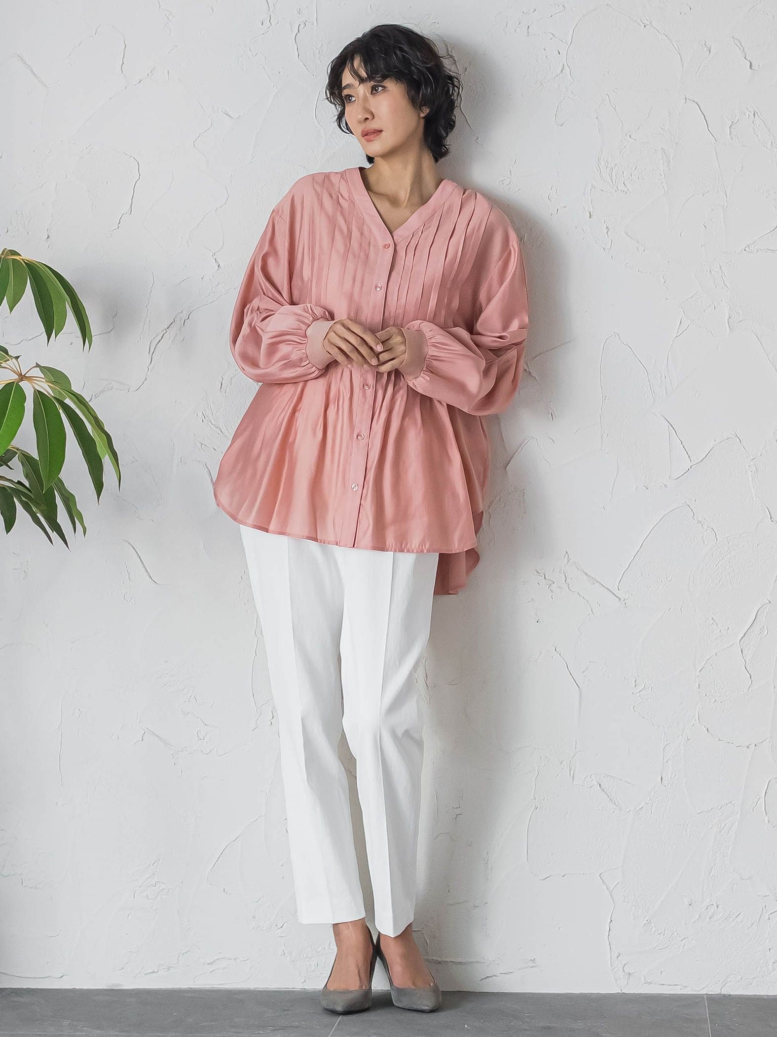 【WEB限定】シルキーローンブラウス