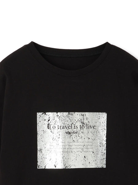 【WEB限定】スクエア箔オーバーサイズTシャツ≪手洗い可能≫
