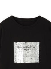 【WEB限定】スクエア箔オーバーサイズTシャツ≪手洗い可能≫