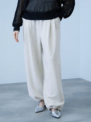 【着回し抜群】裏毛2タックパンツ