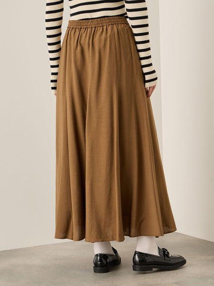 フローイングウールサーキュラースカート