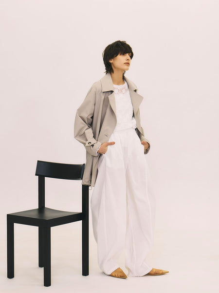 撥水オーバーミドルトレンチコート≪手洗い可能≫