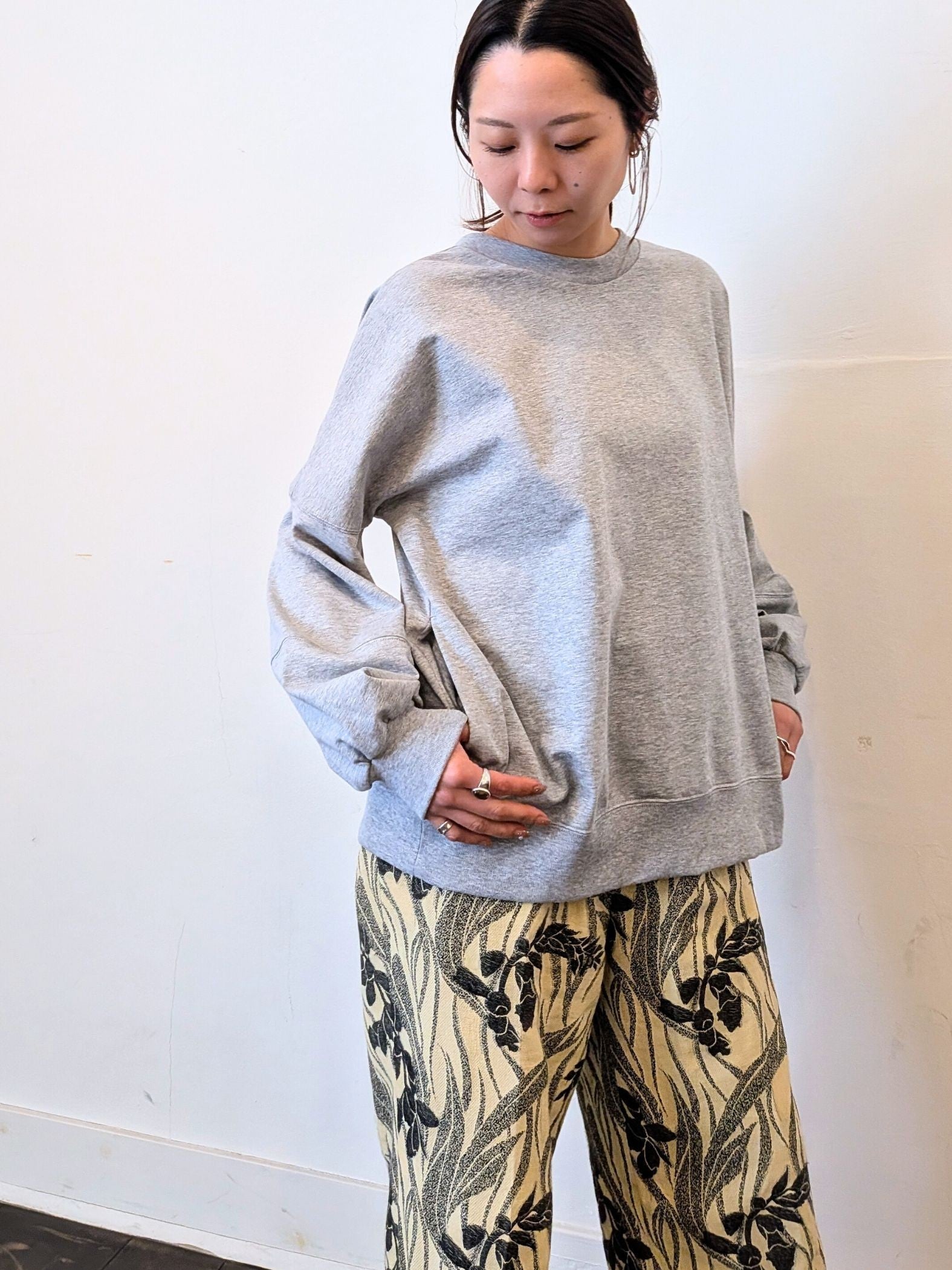 《予約販売》前後2WAY　cocoon sleeve tops 【日本製】