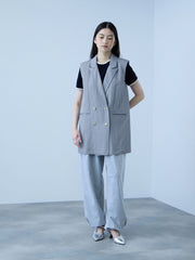 【シーズンレス】ナイロンツイルデニムベスト