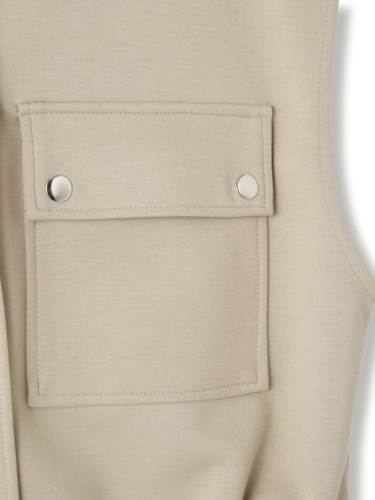 【SET】ダンボールニットベスト×スカート2ピース