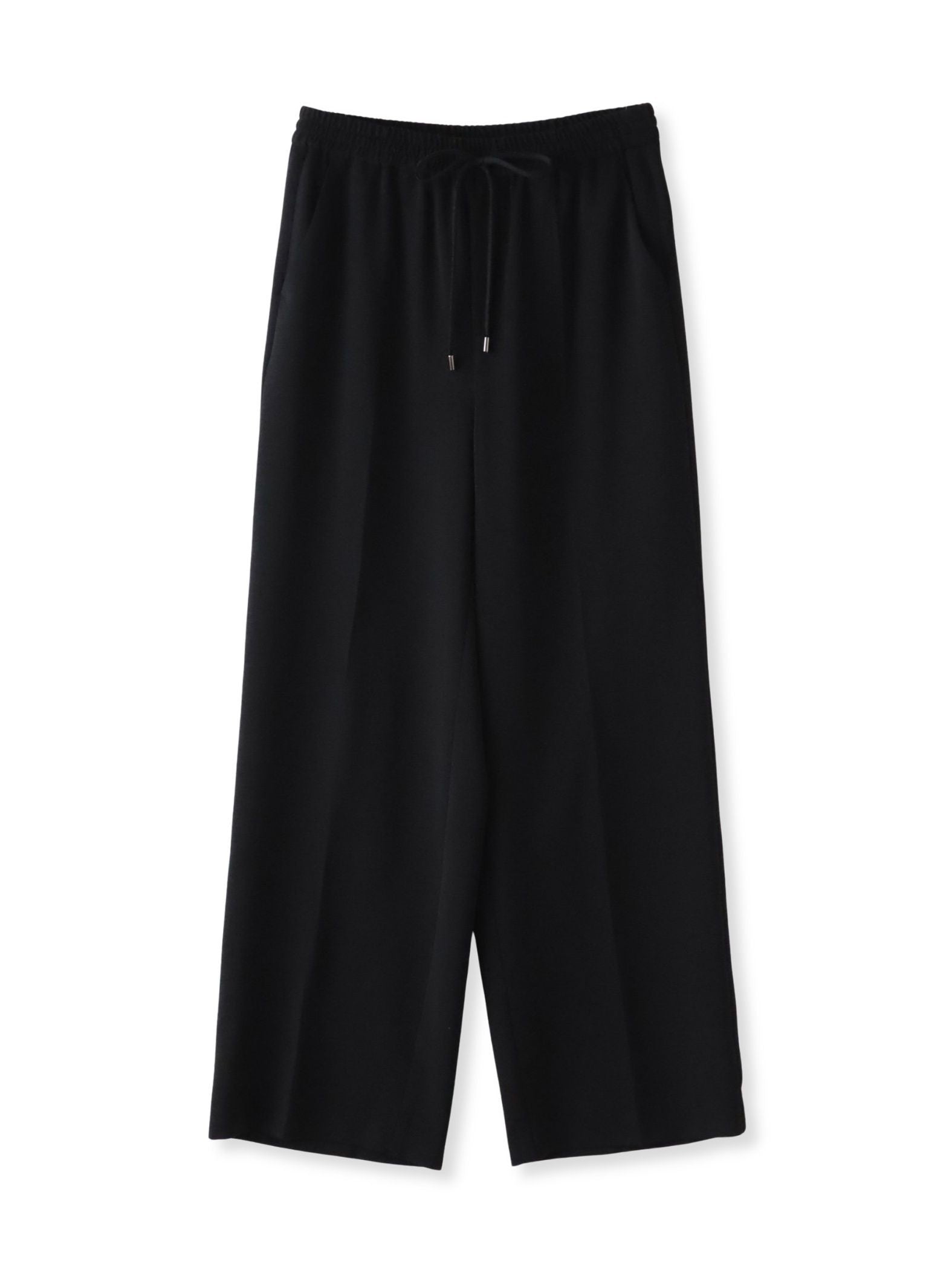 【大きいサイズ】ハイストレッチカルゼワイドパンツ