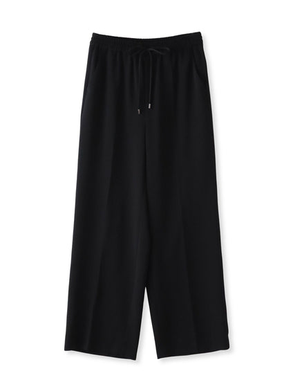 【大きいサイズ】ハイストレッチカルゼワイドパンツ