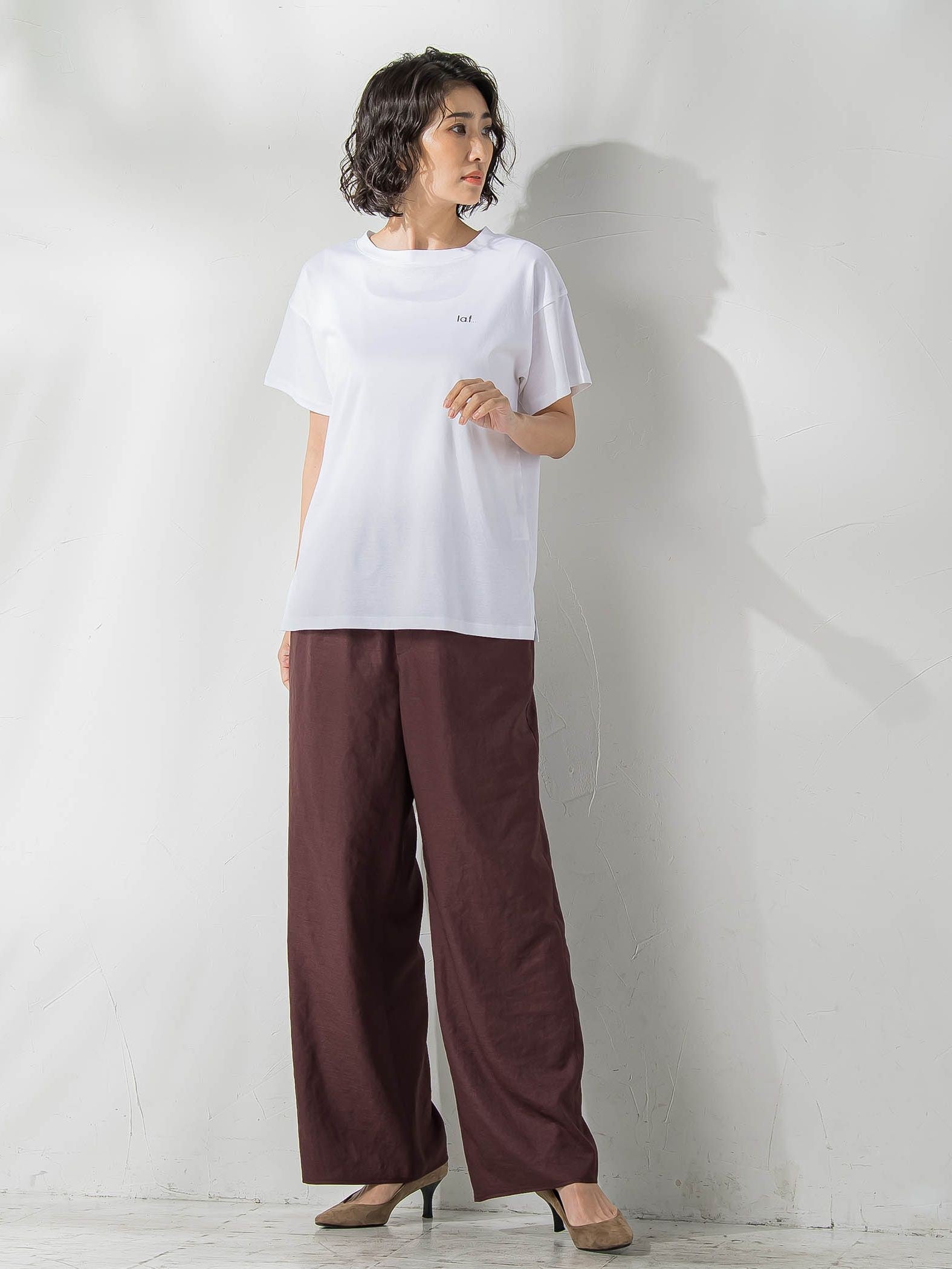【J Lounge限定】la.f...ロゴTシャツ≪手洗い可能≫