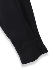 クレープサテン長袖ブラウス ≪手洗い可能≫