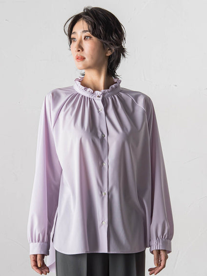 ドレープブロードストレッチブラウス