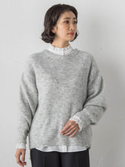 ネックフリルブラウス