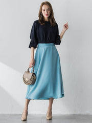 ダブルサテンブラウス