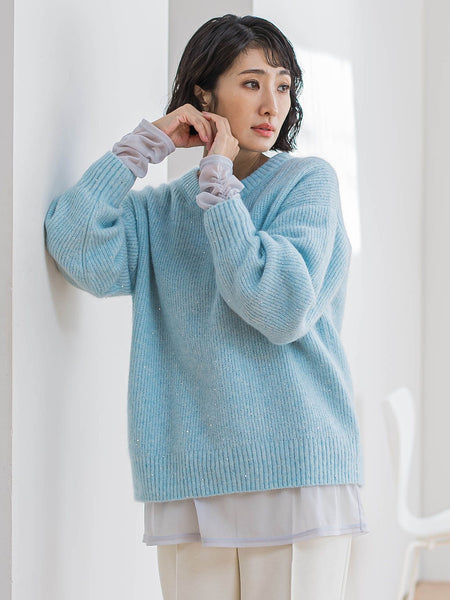 【WEB限定/大きいサイズ】”重ねるだけで格上げ”レイヤードインナー