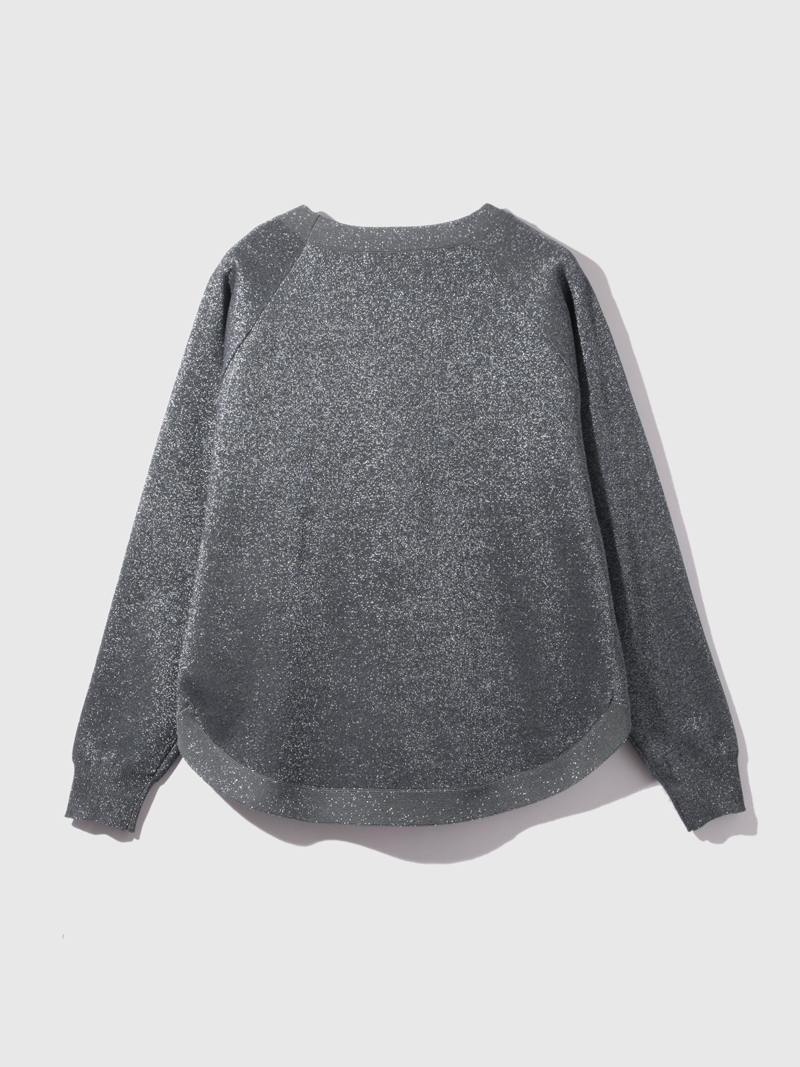 エアリーグリッターラウンドヘムニット≪手洗い可能≫