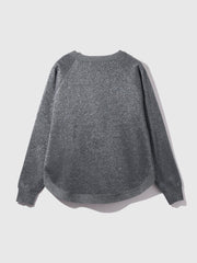 エアリーグリッターラウンドヘムニット≪手洗い可能≫