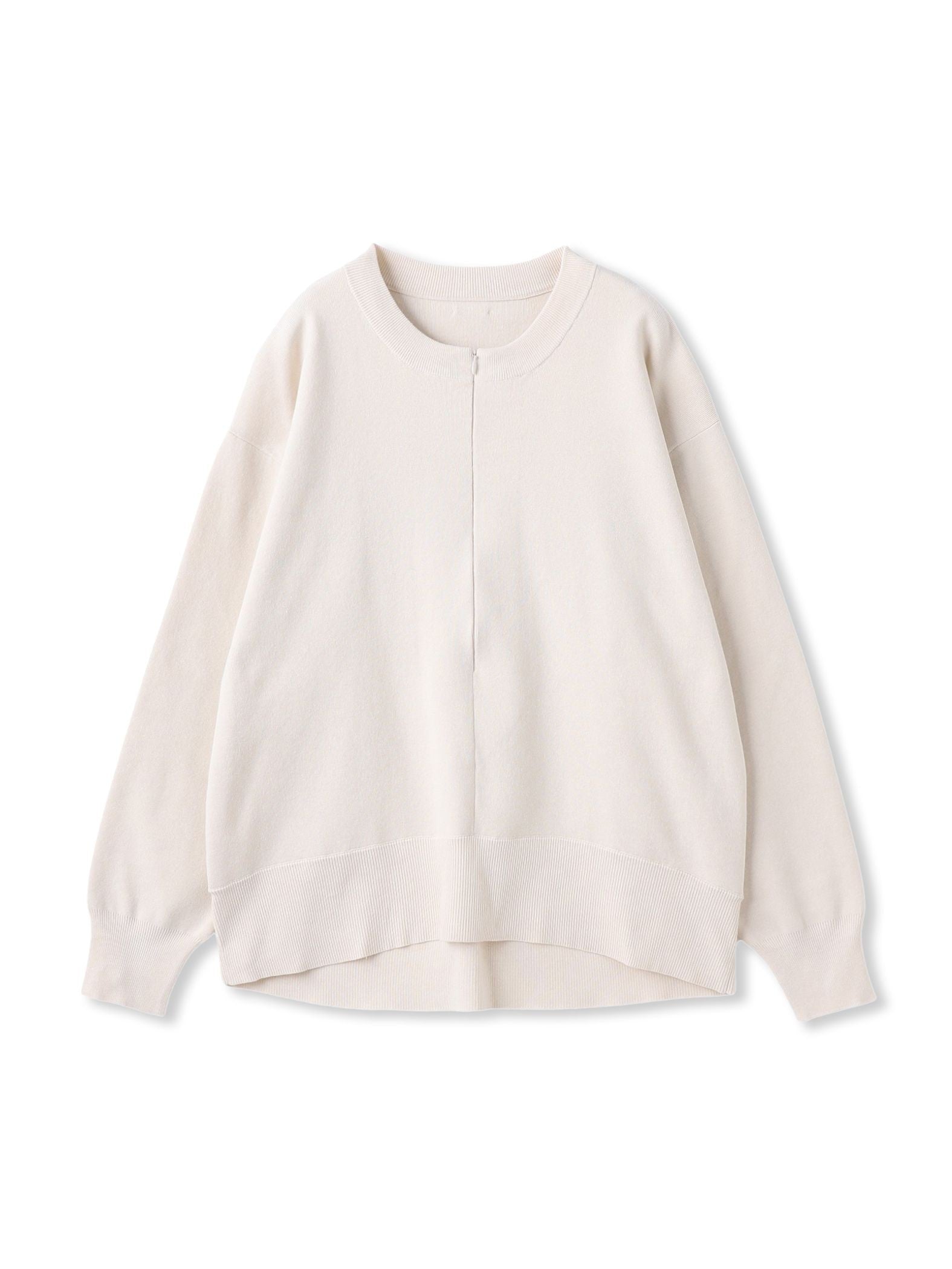 【WEB限定】お肌にやさしいファスナーニット