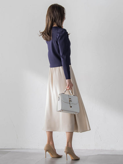 ダブルサテンスカート