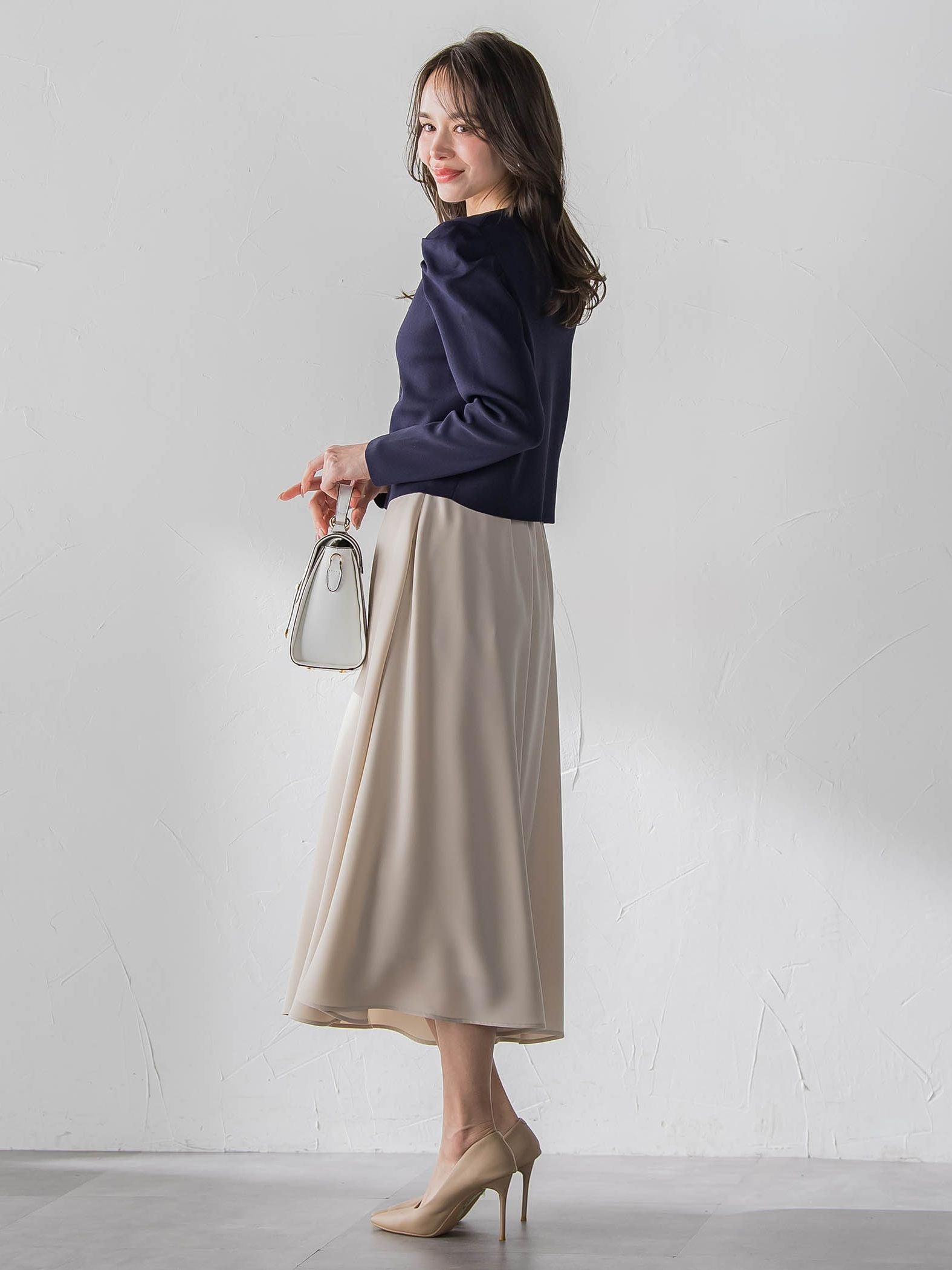 ダブルサテンスカート