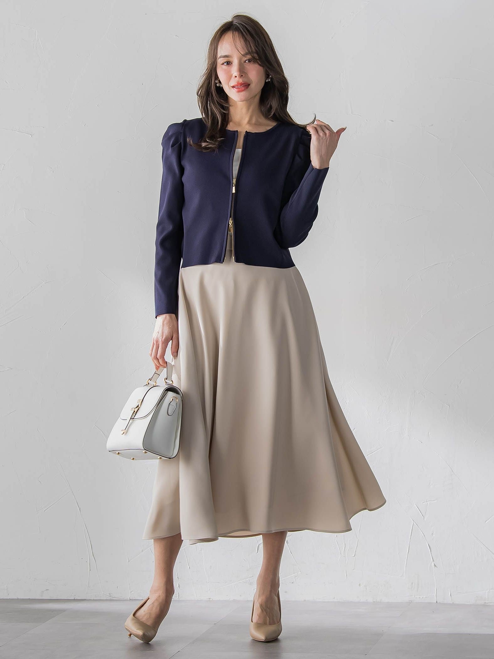 ダブルサテンスカート