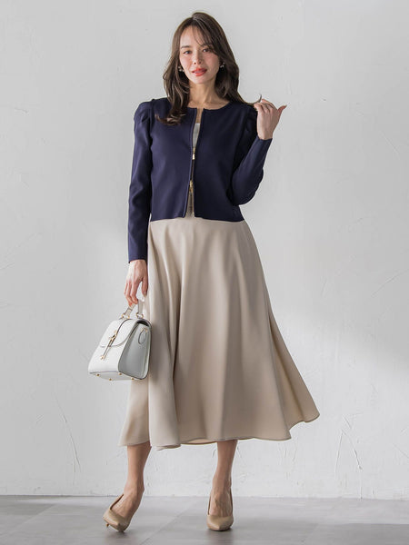 ダブルサテンスカート