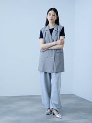 【シーズンレス】ナイロンツイルデニムベスト