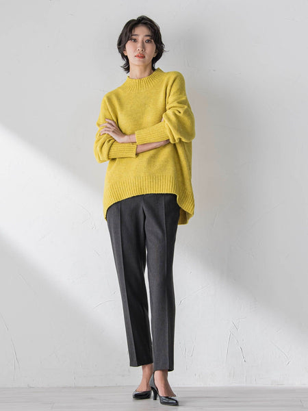 【WEB限定】”毎日頼れる”ゆったりモックネックニット