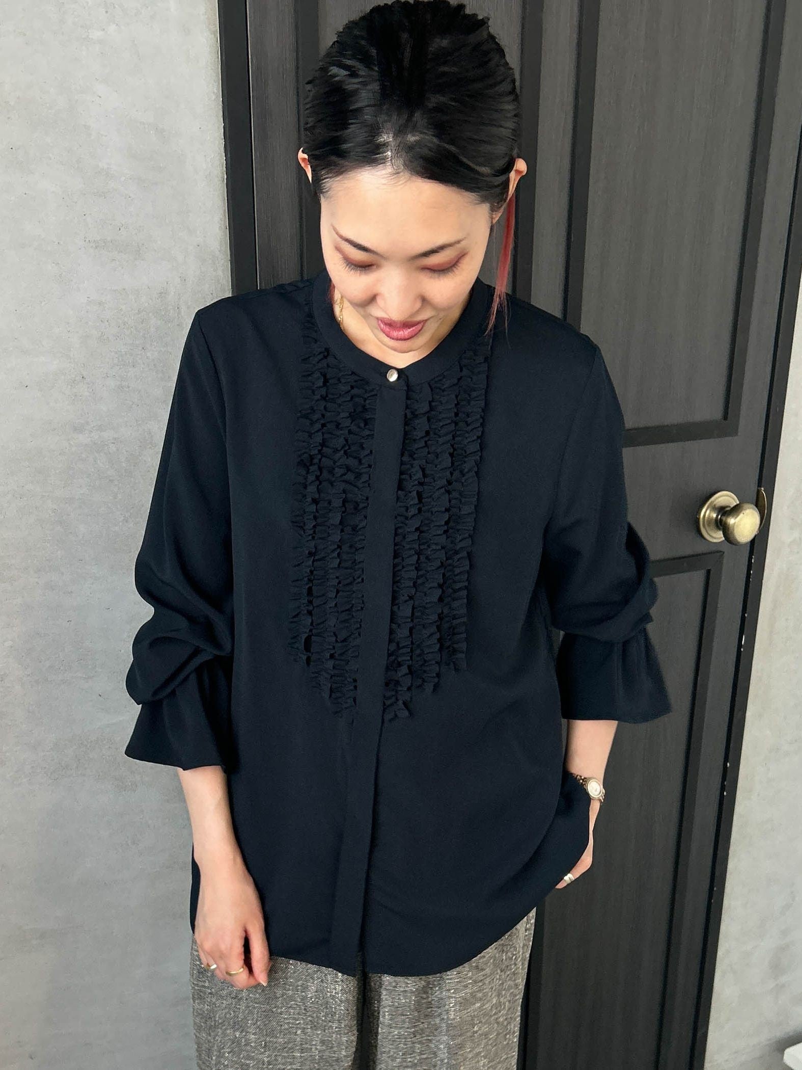 【WEB限定】ジョーゼットフリルブラウス