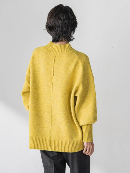 【WEB限定】”毎日頼れる”ゆったりモックネックニット