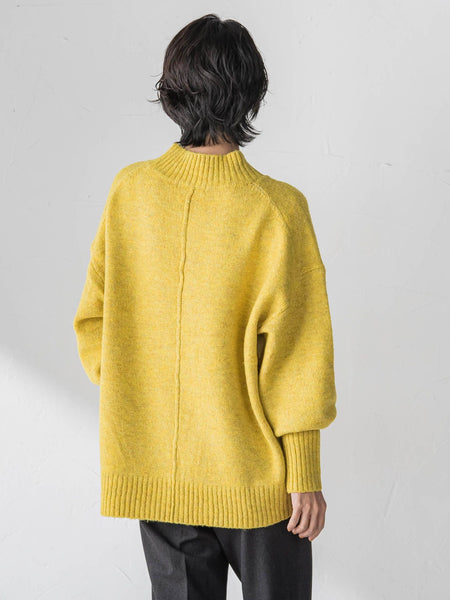 【WEB限定】”毎日頼れる”ゆったりモックネックニット