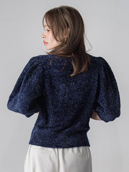 ラメシャギーニット≪手洗い可能≫