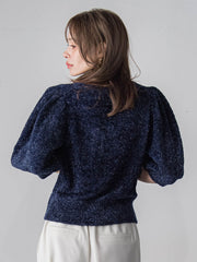 ラメシャギーニット≪手洗い可能≫