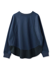 軽量ボンディングバックテールプルオーバー≪洗濯機で洗える≫