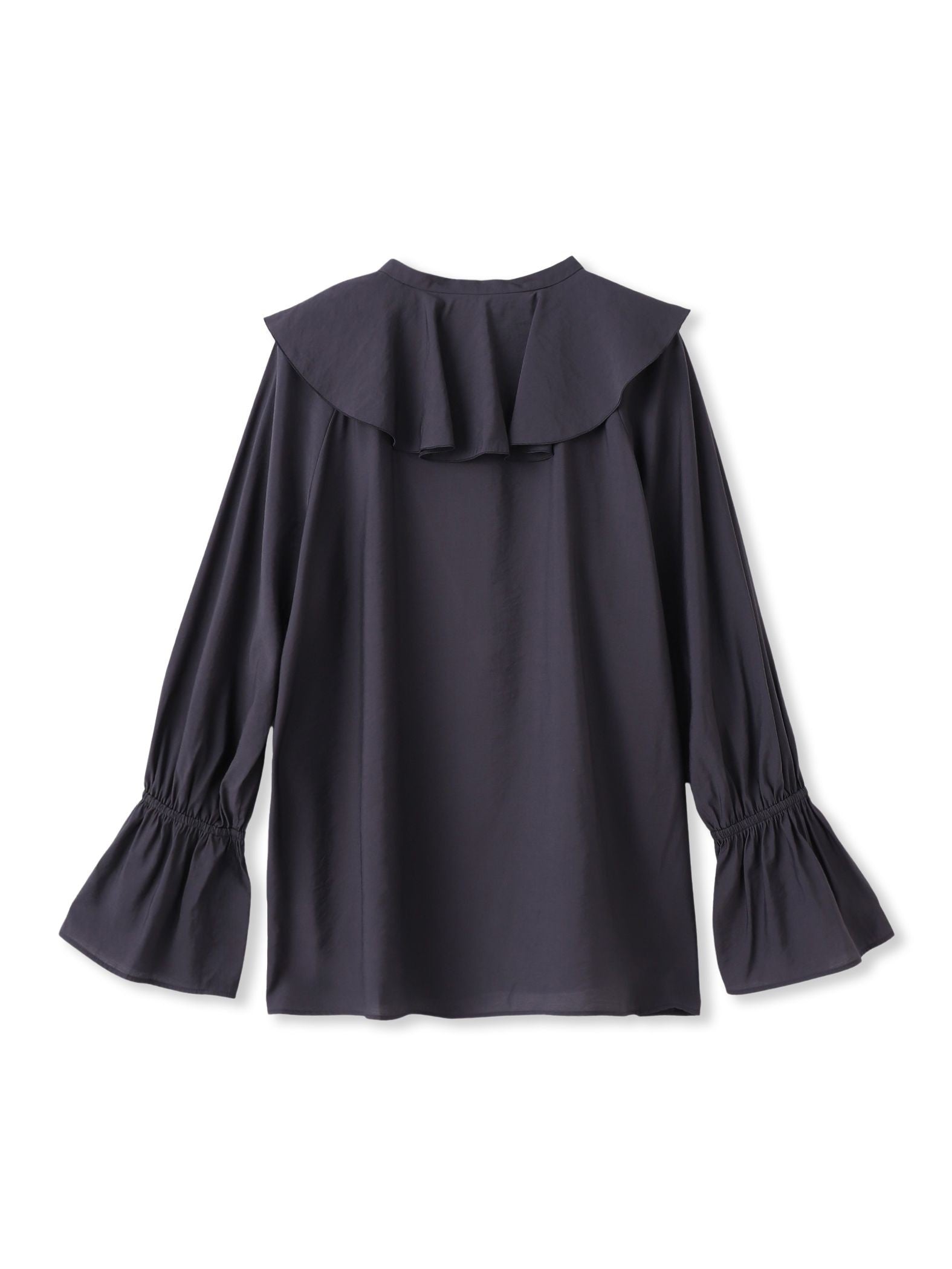 ラッフルレーヨンブラウス