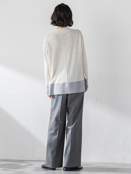 エクセレントウォーム裏起毛ワイドパンツ